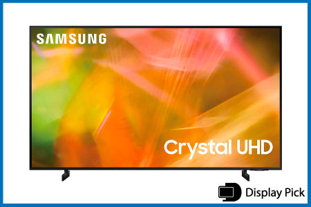 SAMSUNG 50-Inch Class Crystal UHD AU8000 Series for dark room