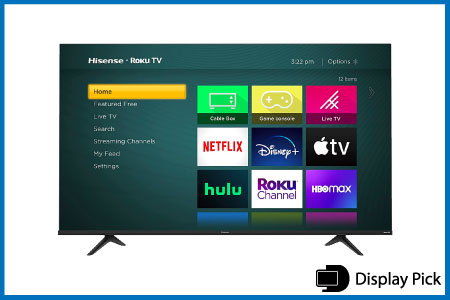 Hisense 55-Inch Class R6090G Roku 4K UHD Smart TV