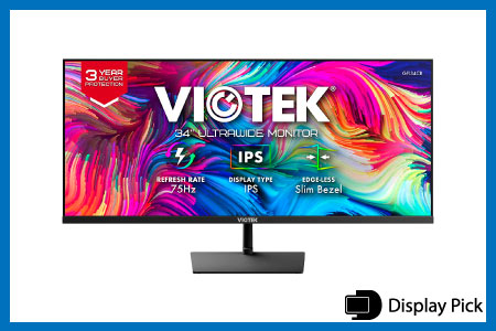 Viotek GFI34CB 34-Inch IPS Ultrawide monitor under 300