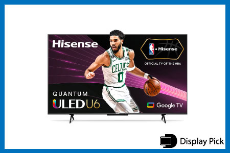 Hisense ULED 4K Premium 55U6H Quantum Dot QLED under 400